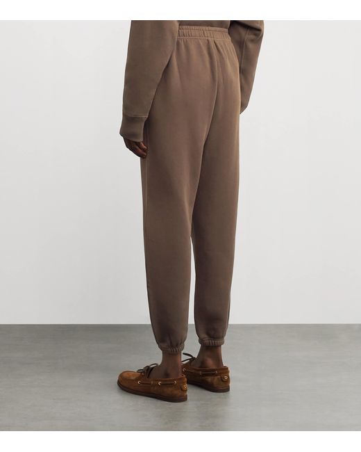 Polo Ralph Lauren Brown Cotton-Blend Cuffed Sweatpants