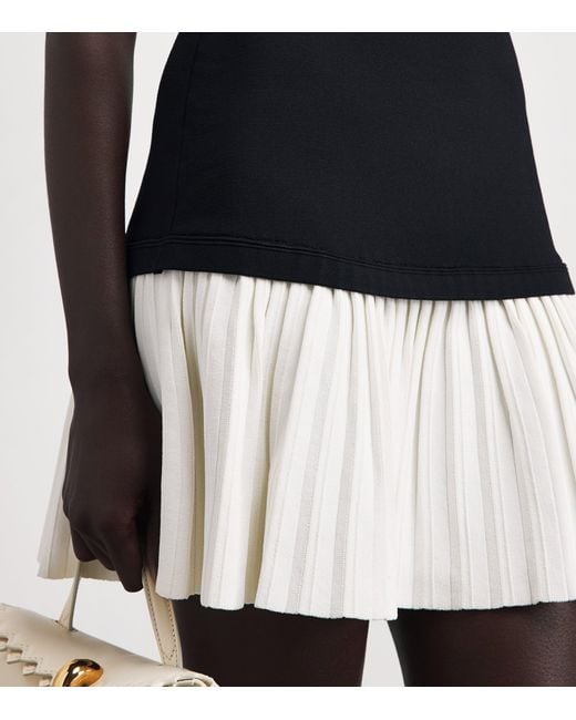 Sandro Black Boat-Neck Mini Dress