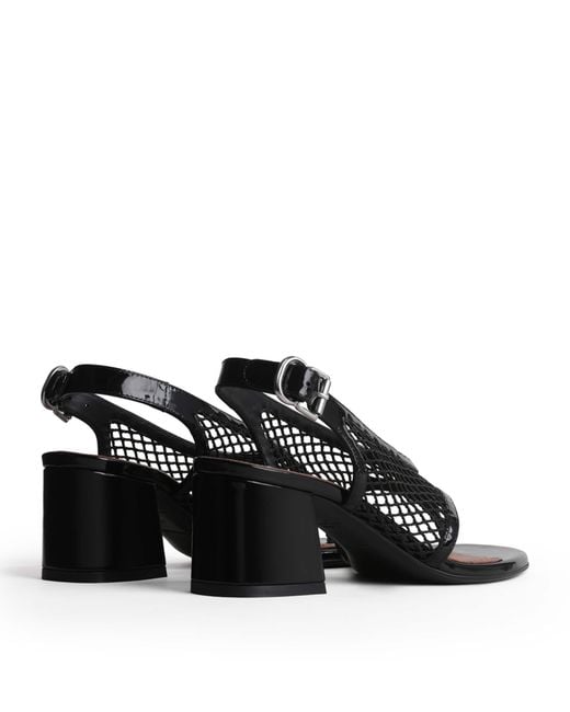 Alaïa Black Fishnet Sandals 55