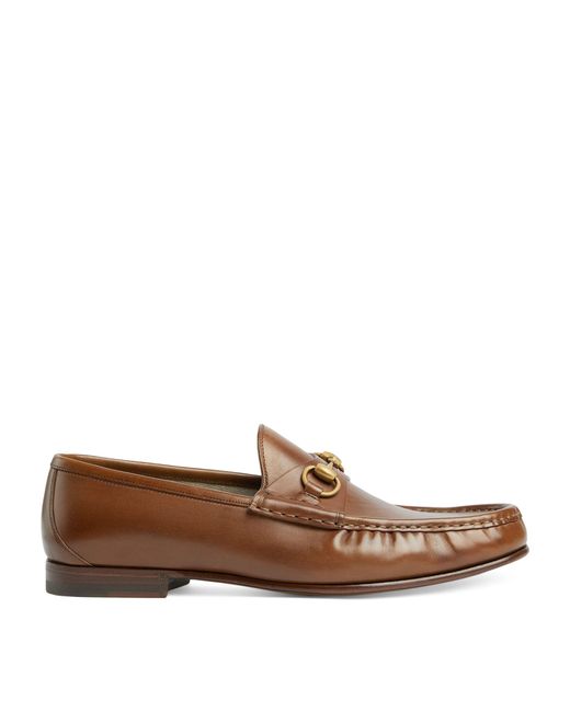 Gucci Brown Leather 1953 Horsebit Loafers for men