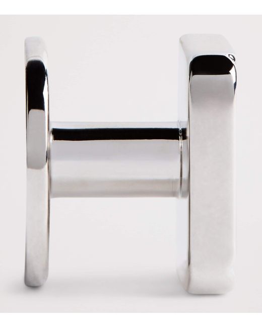 Babette Wasserman Metallic Rhodium-Plated Celtic Mother Of Pearl Cufflinks Set for men