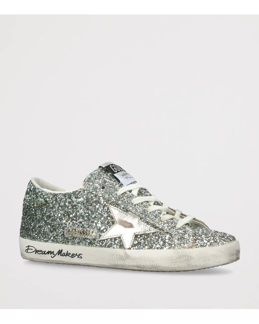 Golden Goose Deluxe Brand Metallic Glitter Super Star Sneakers