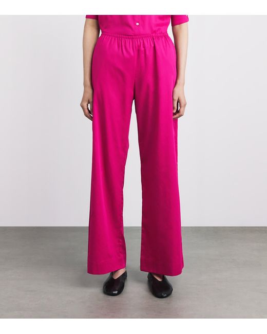 Leset Pink Cotton Yoko Trousers