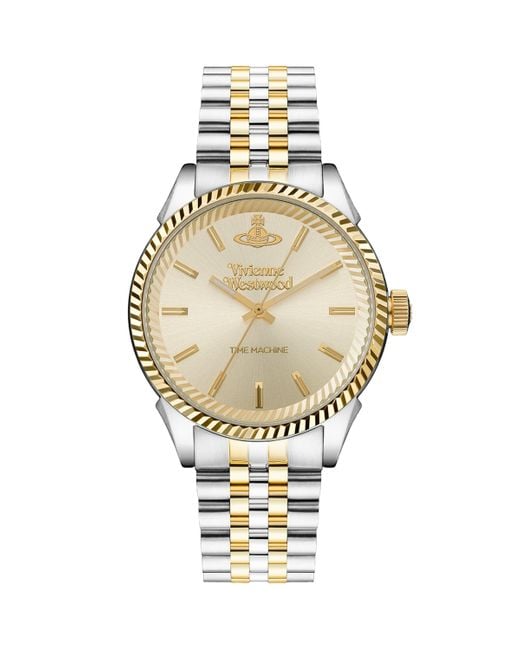 Vivienne Westwood Metallic Stainless Steel Seymour Homme Watch for men