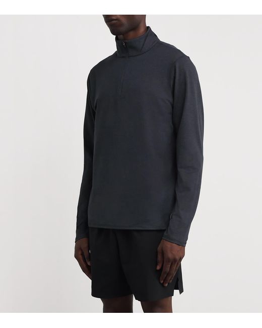 vuori Blue Quarter-Zip Ponto Sweatshirt for men