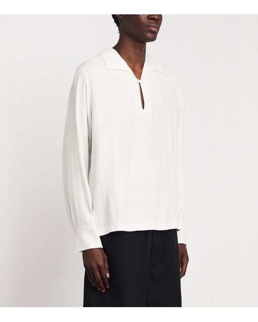 Sandro White Tunic-Effect Shirt for men