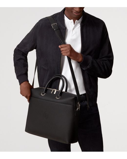 Cartier Black Calfskin Must De Briefcase for men