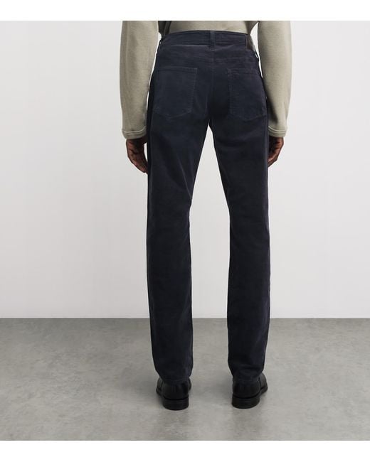 PAIGE Blue Corduroy Federal Slim-Straight Jeans for men