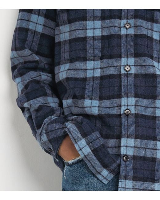Samsøe & Samsøe Blue Check Overshirt for men