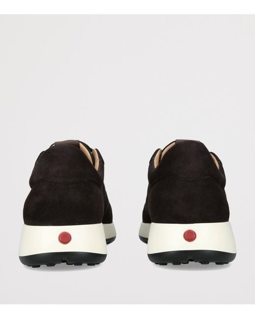 Tod's Black Suede Elastic Cassetta Sneakers for men