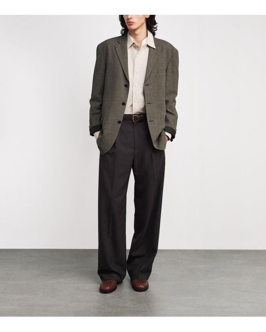 The Row Green Poe Wool Blazer for men