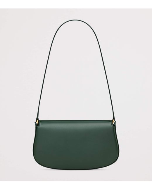 Saint Laurent Green Mini Leather Voltaire Shoulder Bag