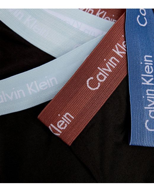 Calvin Klein Black Cotton Stretch Boxer Briefs (pack Of 3) for men