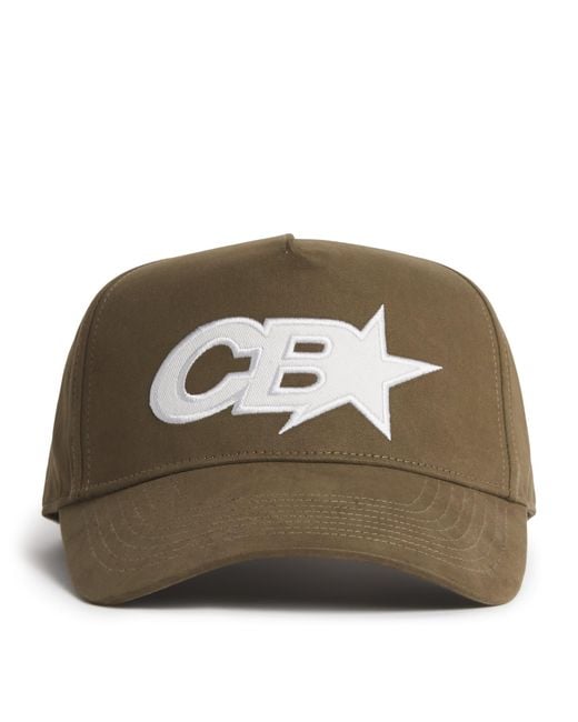 Cole Buxton Brown Cotton Star Racing Baseball Cap for men