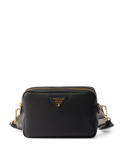 Prada Black Small Leather Cross-Body Bag