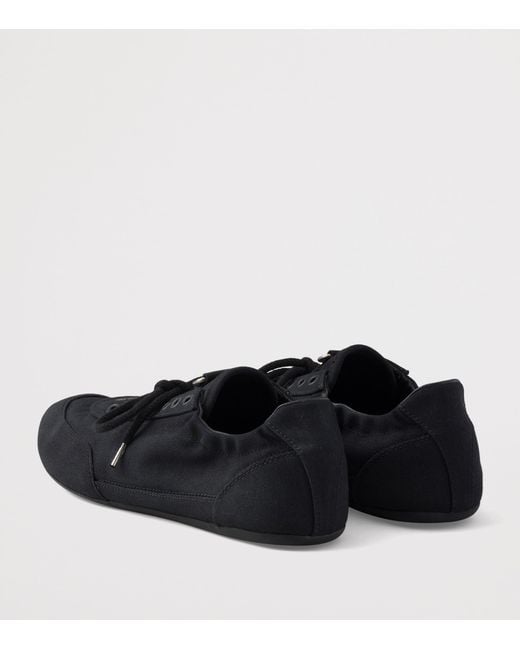 Prada Black Canvas Collapse Sneakers for men