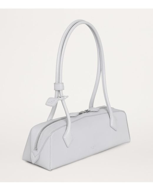 Alaïa White Medium Leather Le Teckel Shoulder Bag