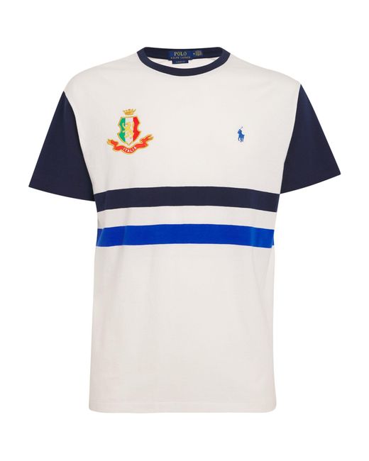 Polo Ralph Lauren Blue Cotton Italy T-shirt for men