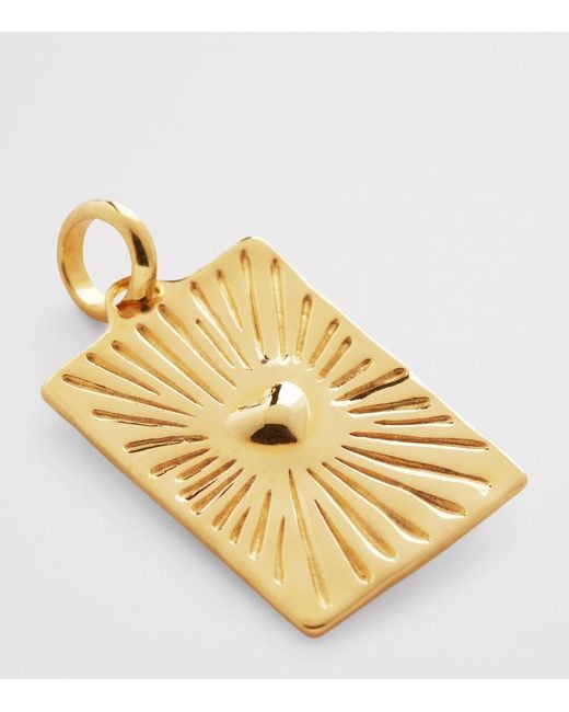 Monica Vinader Metallic Vermeil Talisman Heart Charm