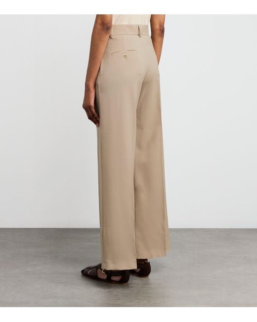 Weekend by Maxmara Natural Virgin Wool Tailored Trousers