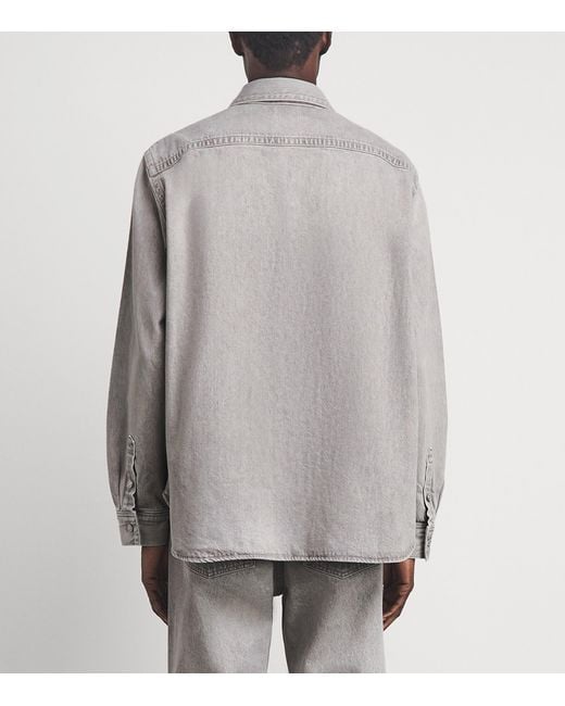 Agolde Gray Craven Denim Shirt for men