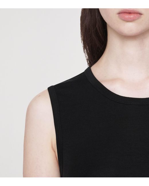 AllSaints Black Jersey Ilia Midi Dress