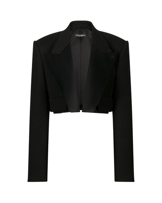 Dolce & Gabbana Black Cropped Blazer