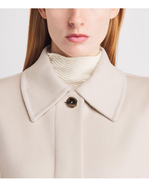 Agnona Natural Cashmere Belted Cape