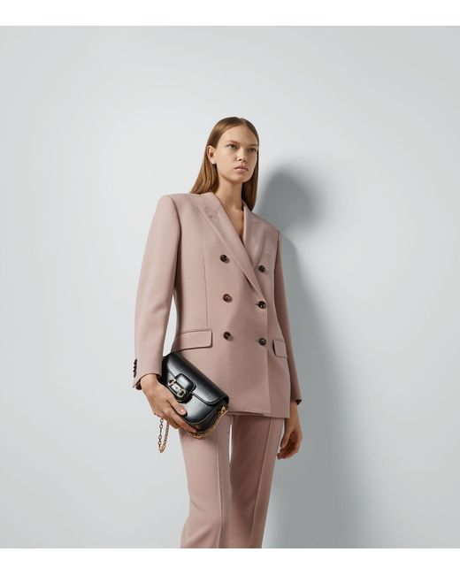 Gucci Pink Wool Double-breasted Blazer