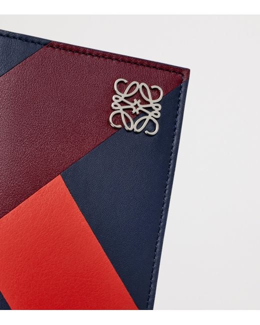 Loewe Blue Leather Anagram Passport Cover