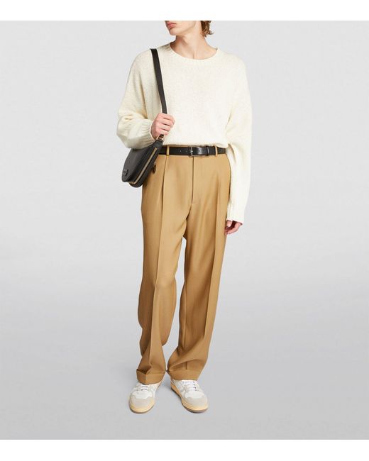 The Row Natural Pleated Keenan Trousers for men