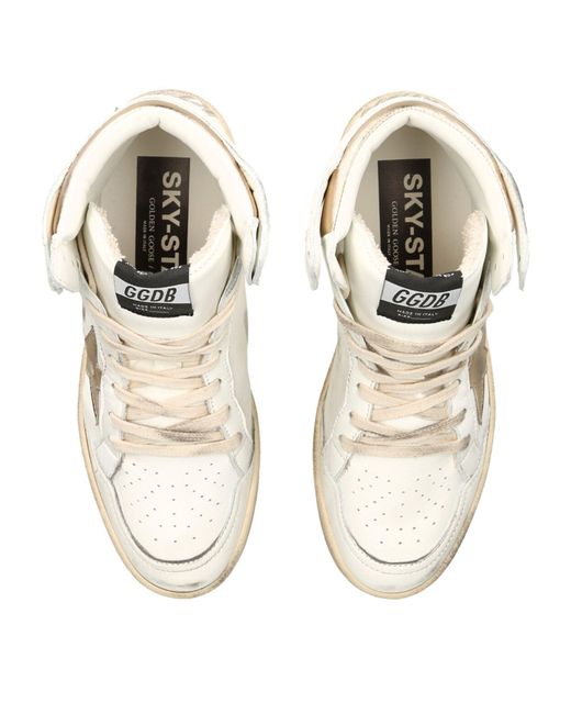 Golden Goose Deluxe Brand Natural Leather Sky-star Sneakers