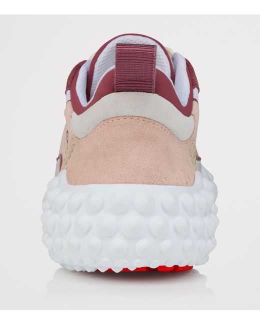 Christian Louboutin Pink Mara Embroidered Sneakers