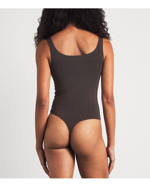 Wolford Brown Cotton-Blend Jamaika Bodysuit