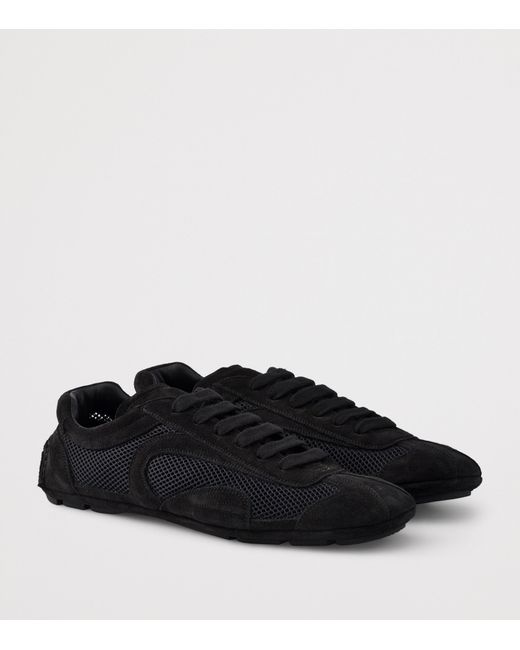 Prada Black Suede Montecarlo Re-Edition 2005 Sneakers for men