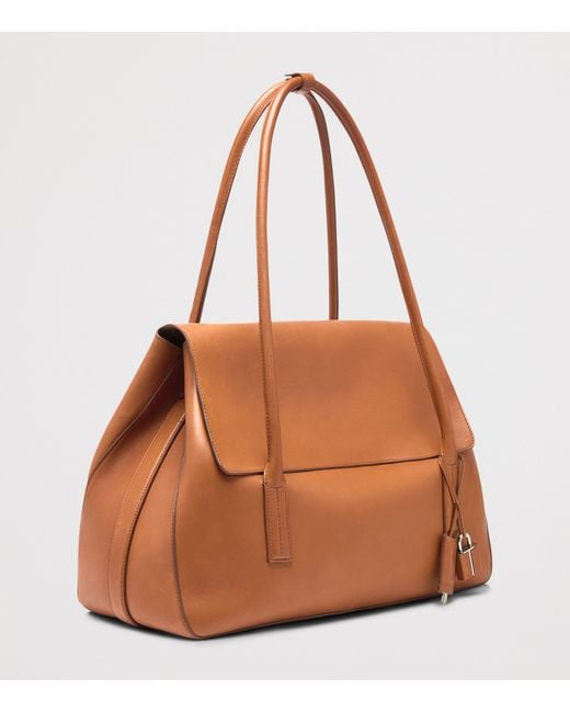 Tom Ford Brown Large Leather Eclipse Shoulder Bag