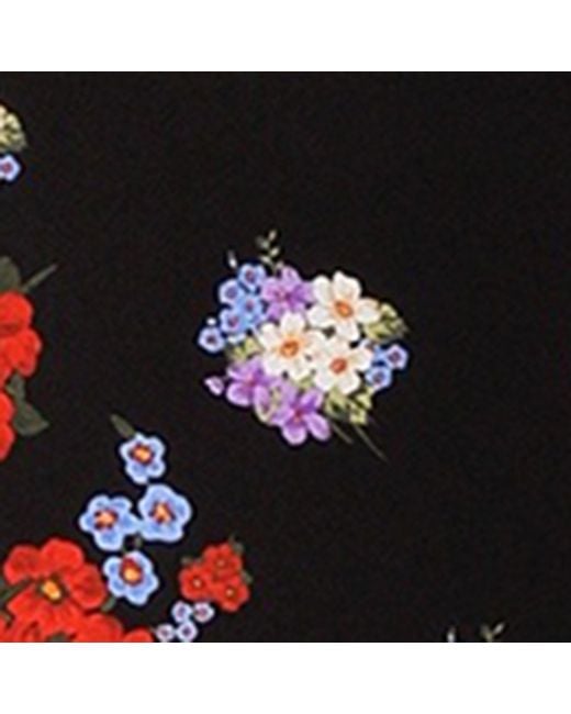 Dolce & Gabbana Black Silk Bouquet Print Foulard