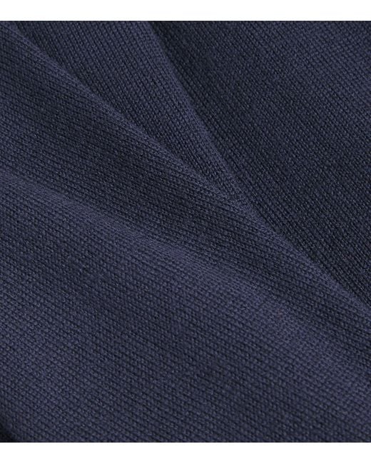 J.Lindeberg Blue Merino Wool Liam Sweater Vest for men