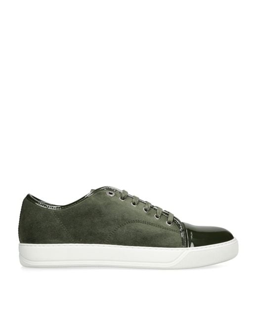 Lanvin Green Leather-Suede Dbb1 Sneakers for men