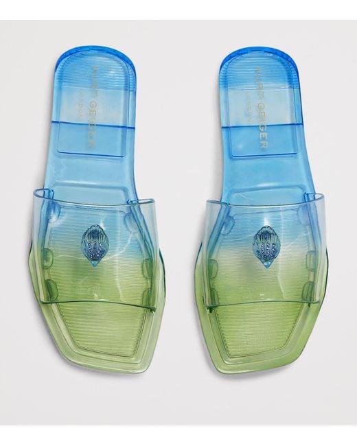 Kurt Geiger Green Maddison Slides