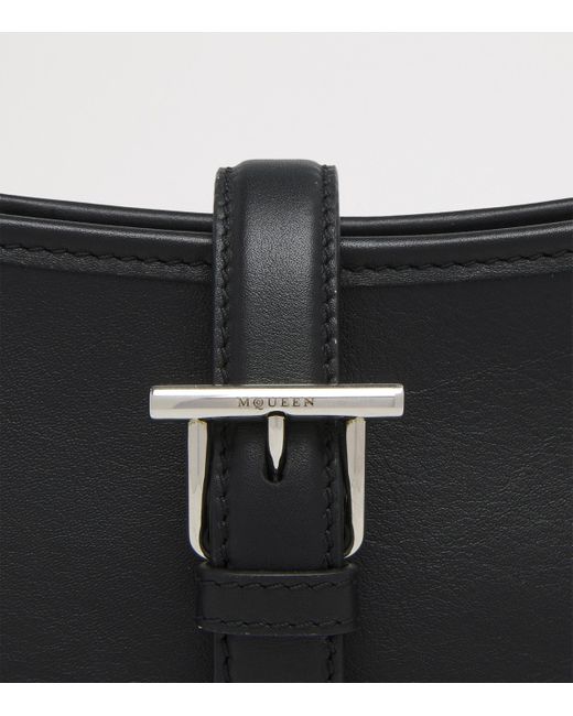 Alexander McQueen Black Mini Leather T-Bar Shoulder Bag