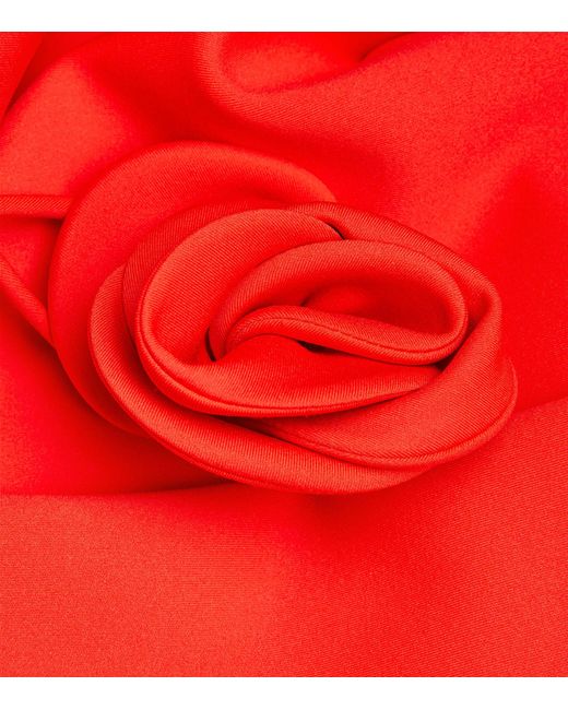 Magda Butrym Red Rose Strap Dress
