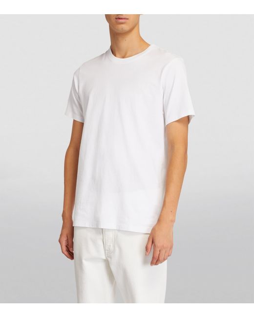 FRAME White Cotton T-Shirt for men