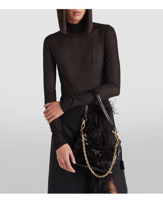 Prada Black Long-sleeve Bodysuit