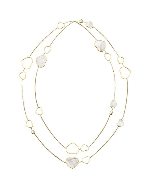 Chopard White And Diamond Happy Hearts Sautoir Necklace