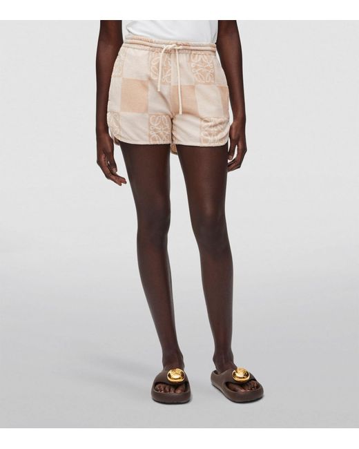 Loewe Natural X Paula's Ibiza Check Shorts
