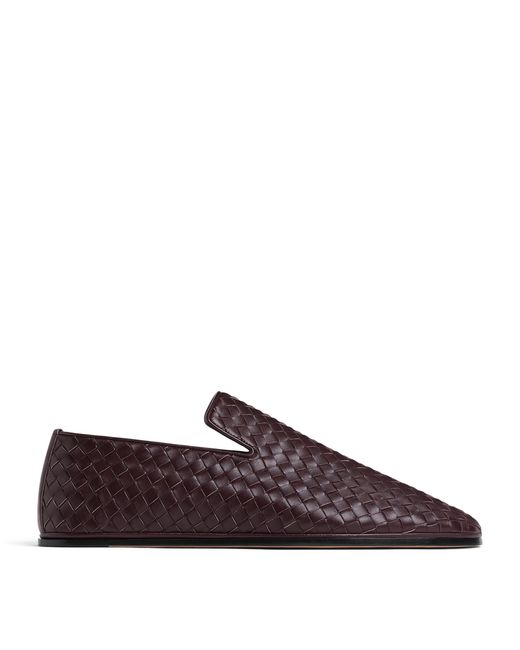 Bottega Veneta Brown Lambskin Sunday Loafers for men