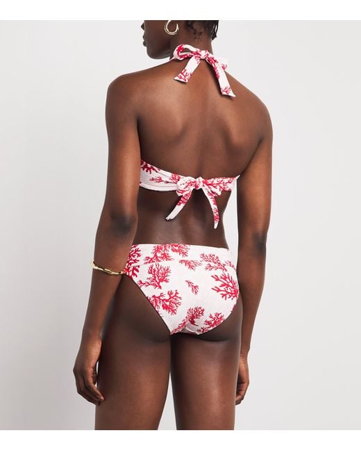Heidi Klein Pink Fold-Over Scala Bikini Briefs