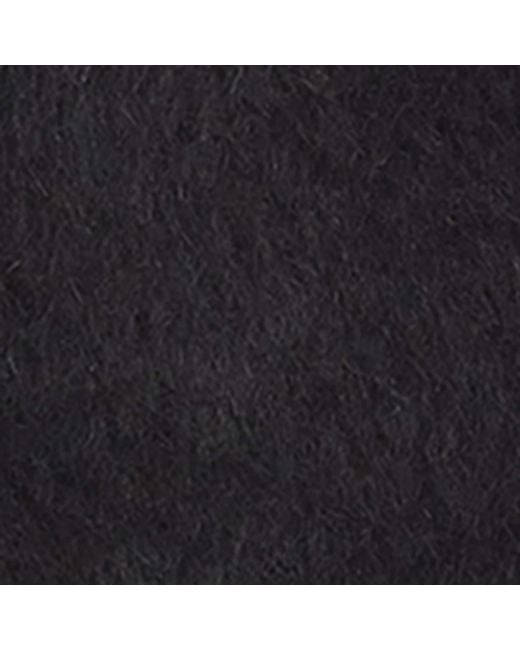 Max Mara Black Alpaca-Wool-Silk Gloves