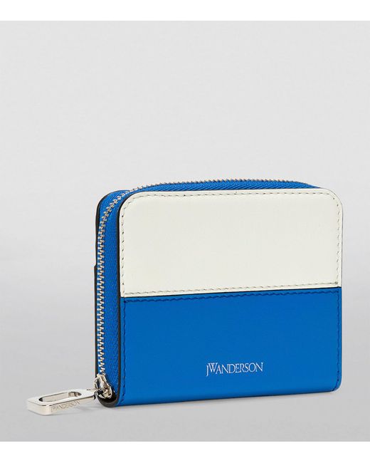 J.W. Anderson Blue Leather Coin Wallet